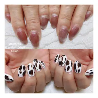 ミディアム ネイル 🐾enen style 🐾のネイルデザイン