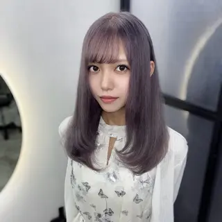 セミロング カラー Ren. 🦋デザインカラーのヘアスタイル