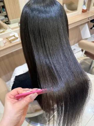 ロング パーマ 韓国ヘアメイク🎀/ 縮毛矯正✨山本媛香のヘアスタイル