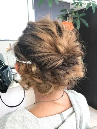 ヘアアレンジ Oopsレイヤー 加藤澄都のヘアスタイル