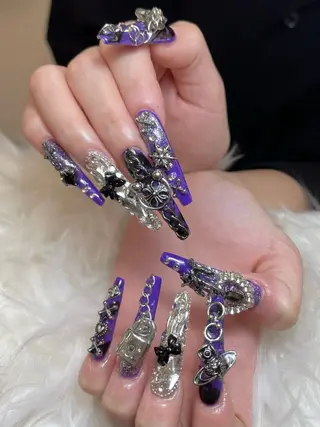 ロング HIKARIHANA NAILのネイルデザイン