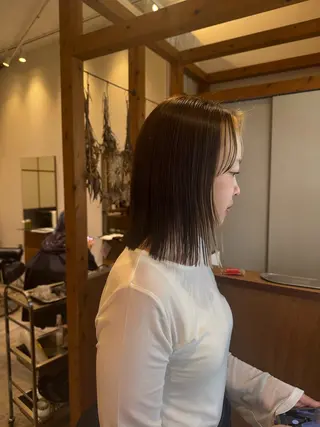 ミディアム パーマ ENIF　大島 芽生のヘアスタイル
