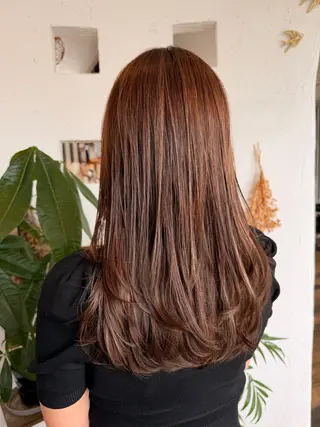 ロング カラー 🌸小掛🌸 豊橋外国人風カラーのヘアスタイル