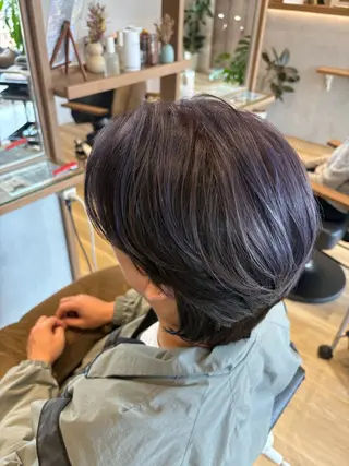 ショート カラー 韓国風ヘア🤍/頭皮 ケア🫧 Chikaのヘアスタイル