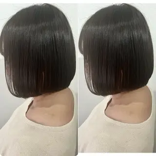 ショート 切っぱなし💇‍♀️ イヤリング🎨龍之介のヘアスタイル