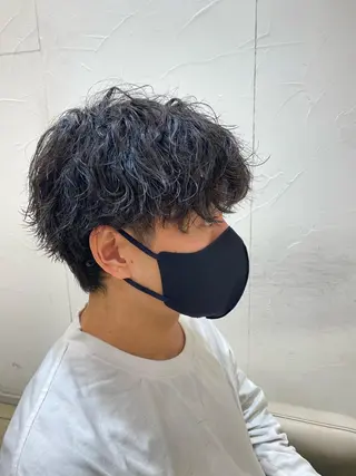 ショート パーマ メンズ メンズ特化型美容師 栗山勇人のヘアスタイル