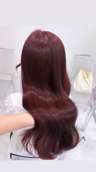 ロング カラー ガーリー♡女の子っぽ ヘア♡ピンクカラー♡のヘアスタイル