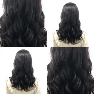 セミロング カラー パーマ ヘアアレンジ メンズ キッズ ネイル マツエク・マツパ 上品＆韓国風 🥀海心🥀のヘアスタイル