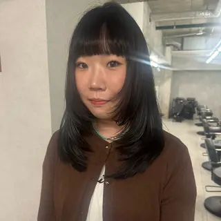 セミロング 🧡MOMONE🧡 【Loem】のヘアスタイル