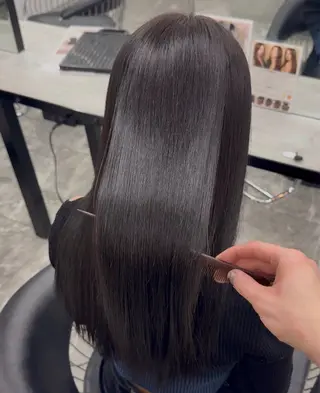 ロング りきと🦋河原町 縮毛矯正/艶カラーのヘアスタイル