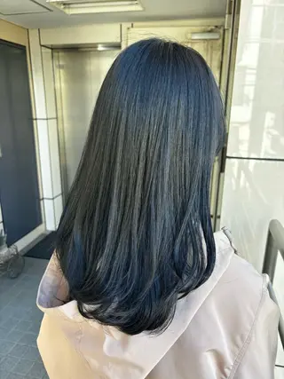 セミロング カラー ヘアアレンジ 似合わせヘア🔸 アサダ　タカコ🔸のヘアスタイル