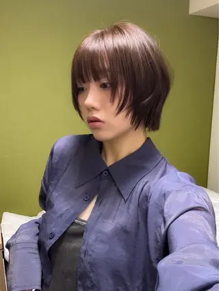 ショート カラー 🧣艶カラー・ヘア セット Chie🧸のヘアスタイル