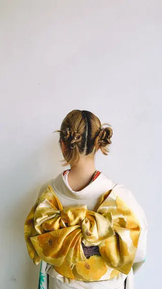 ヘアアレンジ ヘアメイク🌷 着付👘ハルのヘアスタイル