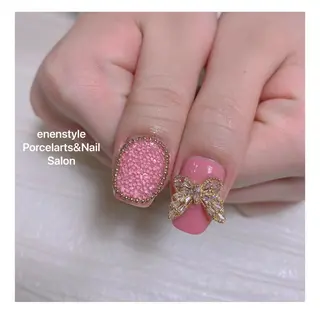ミディアム ネイル 🐾enen style 🐾のネイルデザイン