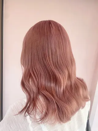 ミディアム カラー maho🌼うる艶 ミルクティー🪽のヘアスタイル
