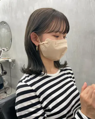 ミディアム カラー 華 /ショート/ボブのヘアスタイル