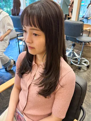 セミロング カラー 美空🐇 レイヤー / 透明感カラー🩰のヘアスタイル