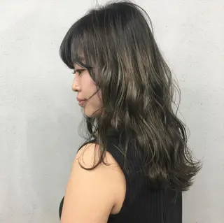 ロング カラー パーマ ヘアアレンジ メンズ キッズ ネイル マツエク・マツパ #tag 稗田綾加のヘアスタイル