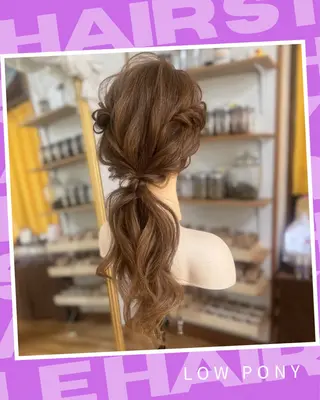 セミロング ヘアアレンジ Yamauchi natsumiのヘアスタイル