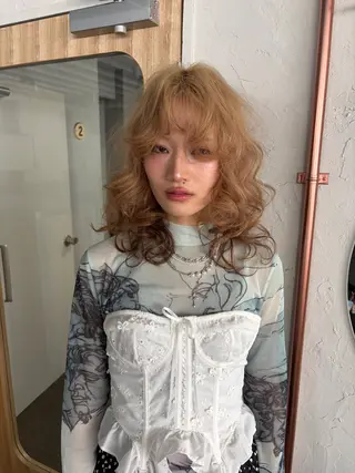 セミロング カラー ハイトーン/エクステ /🎀YUINA🎀のヘアスタイル