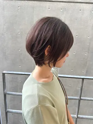 ショート カラー パーマ ヘアアレンジ 髪質改善/韓国風 レイヤー/田村祐樹のヘアスタイル