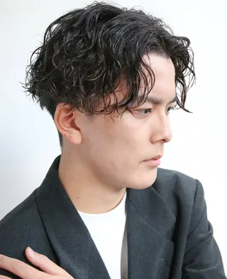 パーマ メンズ メンズパーマ特化/ シャドウ/波巻/陸翔のヘアスタイル