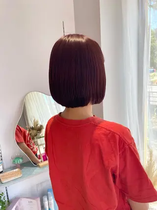 ショート 髪質改善×美髪矯正 艶髪カラー 阪口のヘアスタイル