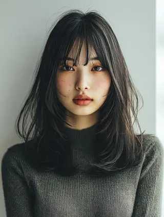 セミロング 艶髪診断で絶対綺麗✨ お悩み解決✨京谷宥✨のヘアスタイル