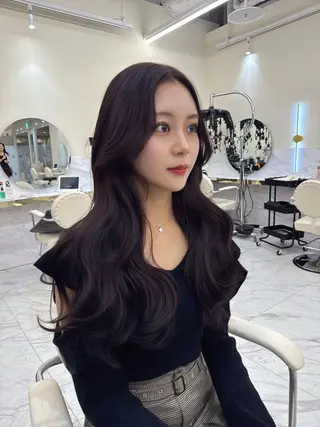 ロング カラー ヘアアレンジ 髪質改善×レイヤー 🫧松野力也のヘアスタイル