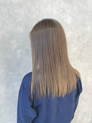 ロング カラー 美髪縮毛矯正✨ カラーが得意💪本間のヘアスタイル