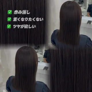ロング カラー 透明感カラー/韓国 🩶ゆきのヘアスタイル