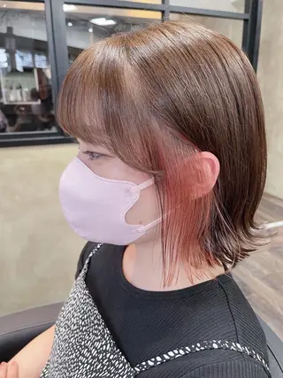 ショート カラー ヘアアレンジ 清楚/韓国 風/レイヤー/拓朗のヘアスタイル