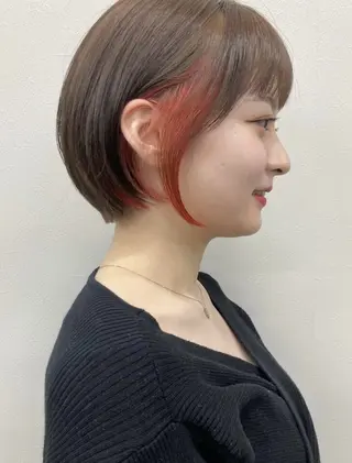ショート カラー 久志 梨花のヘアスタイル