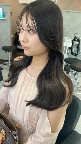 ミディアム カラー ✨梅田酸性ストレート 💖NATSUKOのヘアスタイル