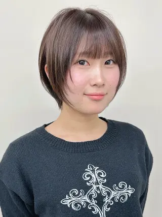 ショート ボブ/ゆるふわ ボブパーマ/とういのヘアスタイル