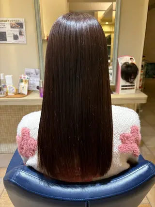 ロング カラー 藤本 早耶のヘアスタイル