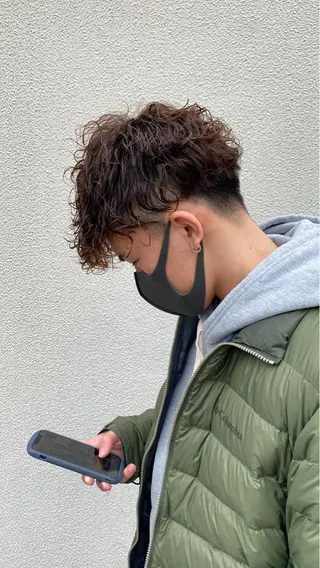 ショート パーマ メンズ 土畑 博矢のヘアスタイル