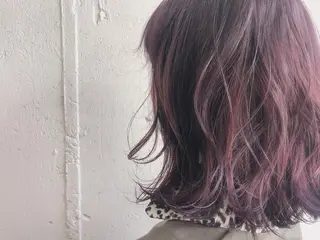 ミディアム カラー ヘアアレンジ ふくだ りさ【ciAo!】のヘアスタイル