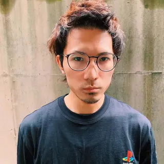 ショート カラー メンズ 中川 竜誠のヘアスタイル
