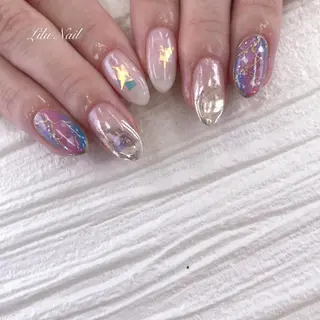 ネイル モチの良さ◉ フィルインネイル♡のネイルデザイン