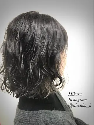 ミディアム カラー エリアNo.1カラー ⭐️hikaru⭐️のヘアスタイル