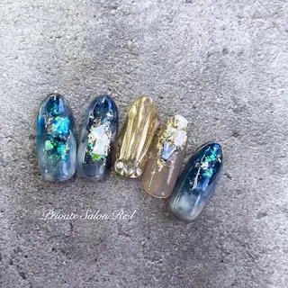 ネイル モチの良さ◉ フィルインネイル♡のネイルデザイン