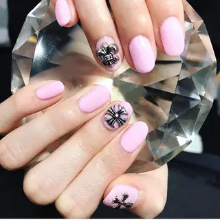 ネイル 渋谷／チップ長さ出し 👑アプレgel-xのネイルデザイン