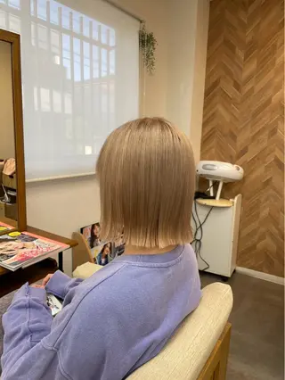 カラー ブリーチカラー HAZUKI🦖のヘアスタイル