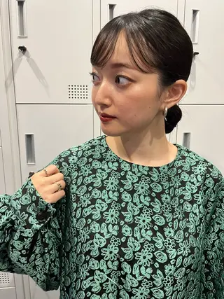 ヘアアレンジ 柔らかい艶暖色 レイヤー🫧姫汝のヘアスタイル