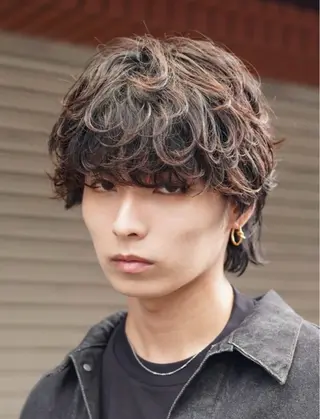 ショート パーマ メンズ fifthパーマ特化 ユウリのヘアスタイル
