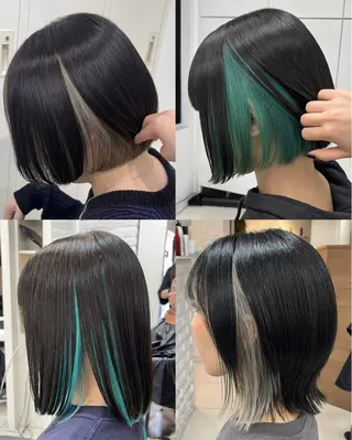 セミロング カラー 💘赤み消し盛れる モテカラー👑リノのヘアスタイル