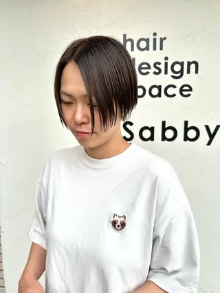 ショート Sabby氏川洸希 パーマのヘアスタイル