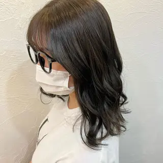 ミディアム カラー mia over hairのヘアスタイル