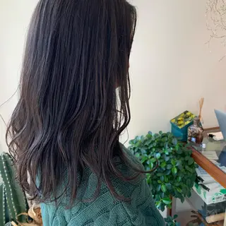 セミロング カラー 名駅🦢大人艶カラー 🪽カミヤアカネのヘアスタイル